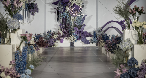 蓝紫-婚礼策划图片