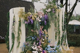 冬日花园婚礼图片