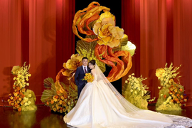 橙红色婚礼｜洪陈作伴  潇珧自在婚礼图片