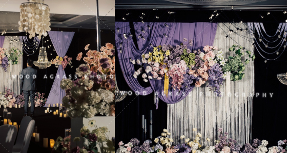 粉紫色设计婚礼-婚礼策划图片