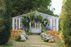 紫纱花园婚礼图片