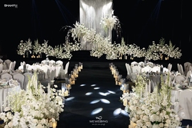 白色韩式婚礼婚礼图片