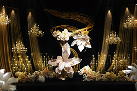 暗夜与鎏金共舞婚礼图片