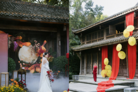 百年庭院内的一场婚礼婚礼图片