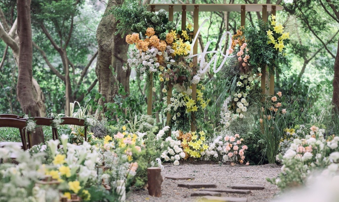 树林里的小花园-婚礼策划图片