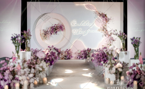 润和柏栎酒店-有质感的粉紫色系婚礼婚礼图片