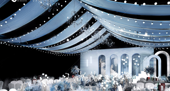 纯净的蓝-婚礼策划图片