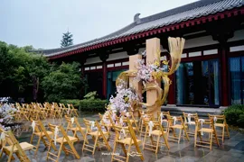 新中式竹编婚礼图片