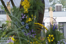 林间的花园婚礼图片