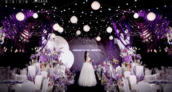 高级紫|小众韩式婚礼-婚礼策划图片