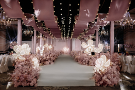 豆沙粉婚礼婚礼图片