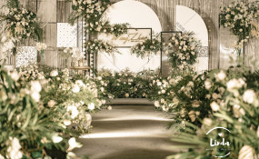 成都明悦大酒店-简约摩洛哥丨清新白绿婚礼图片