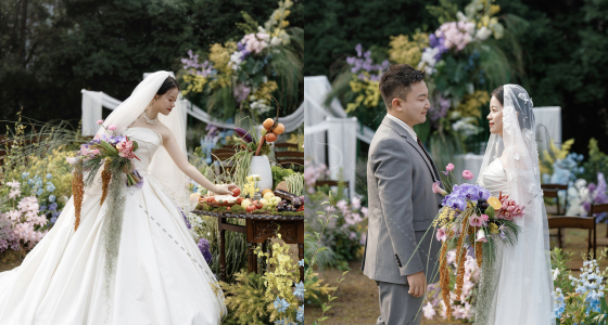 清风“徐”来， “花”自盛开 -婚礼策划图片