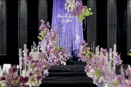 紫色婚礼婚礼图片