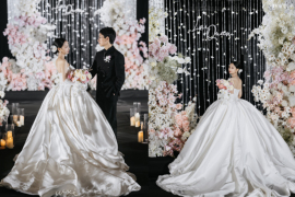 韩式婚礼粉系梦幻婚礼图片