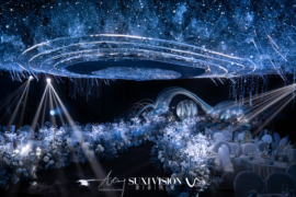 星球与银河婚礼图片