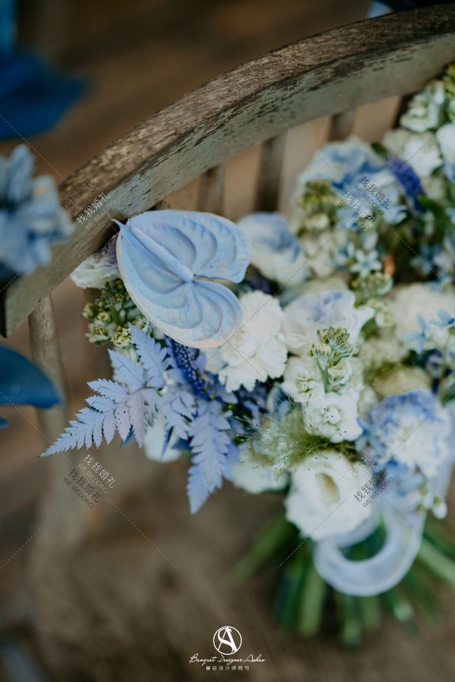 雾霾蓝-蓝户外主题婚礼照片