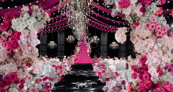 玫红甜酷婚礼 | 韩式水晶-婚礼策划图片