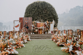 落日橘婚礼图片