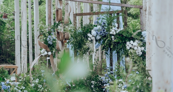 复古木质户外婚礼-婚礼策划图片