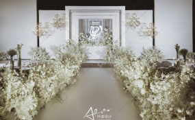 天来大酒店-白色系婚礼丨简约质感婚礼图片