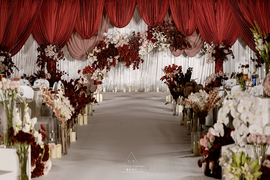 红色小众婚礼婚礼图片