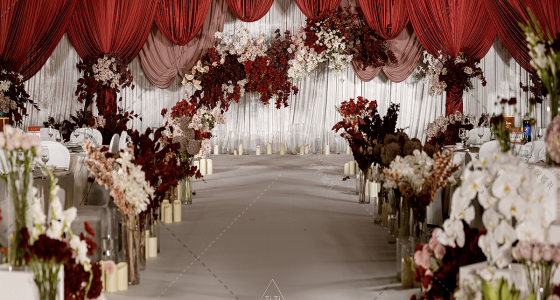 红色小众婚礼-婚礼策划图片