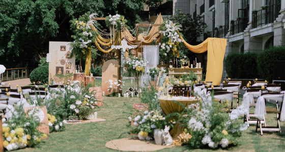 文艺法式风婚礼-婚礼策划图片