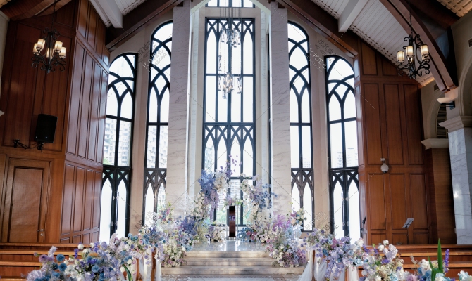 神圣浪漫的教堂婚礼-婚礼策划图片
